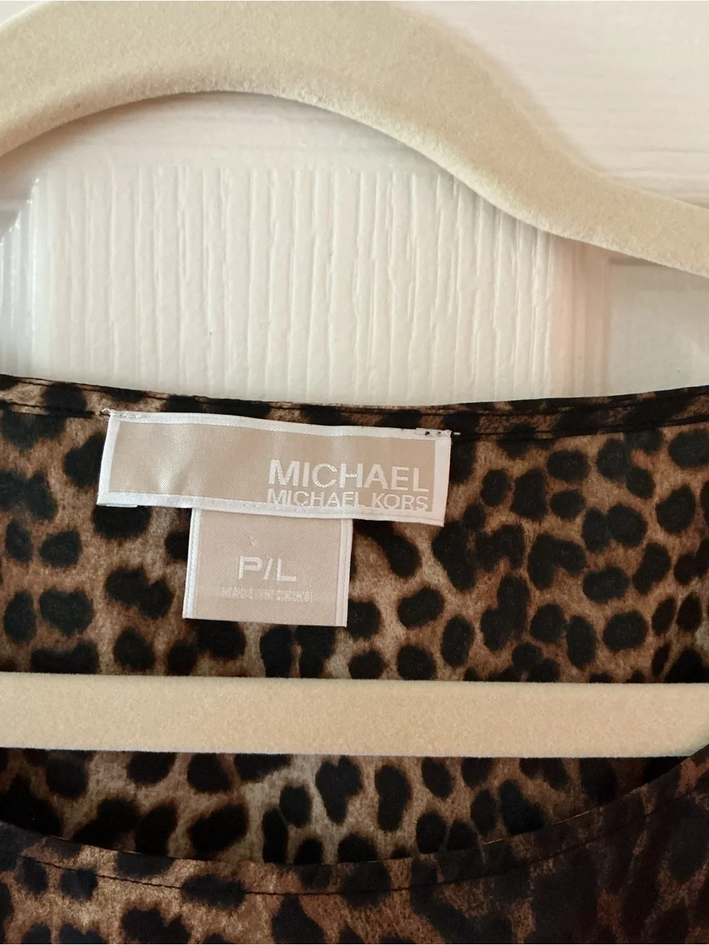 Michael Kors Women’s Leopard Print Dress in Brown and Black